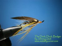 Johnny's Duck Duck badger spey fly